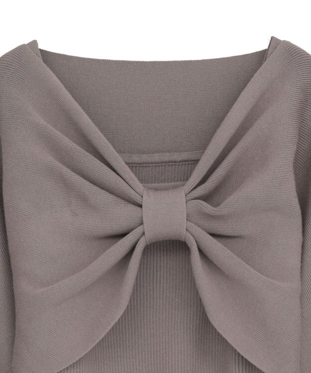 earth music&ecology 【WEB限定】リボンニットアンサンブル Mocha