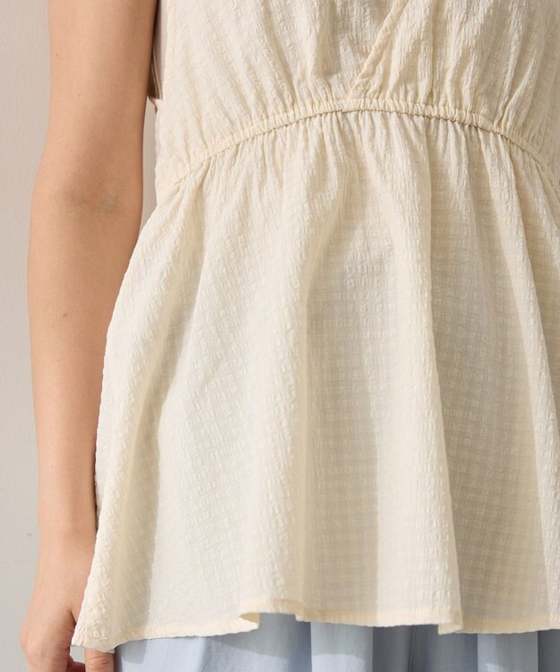 AMERICAN HOLIC 【前後2way】アソートペプラムベスト Ivory