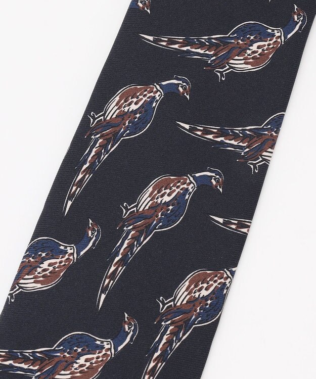 JOSEPH ABBOUD 【イタリア製・Holliday&Brown】バードプリント ネクタイ ネイビー系6