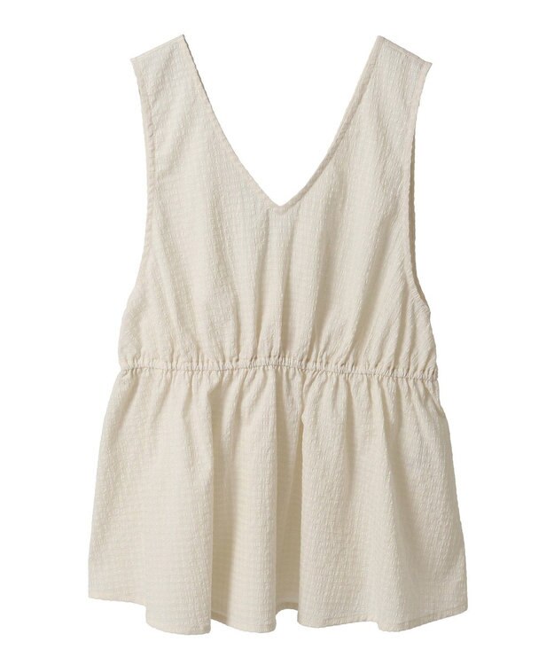 AMERICAN HOLIC 【前後2way】アソートペプラムベスト Ivory