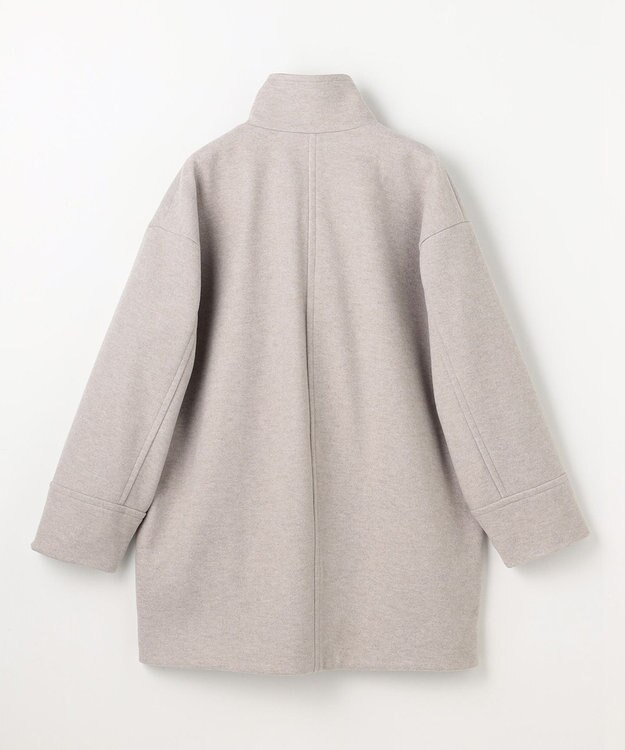 ANY L スタンドコクーンコート グレージュ