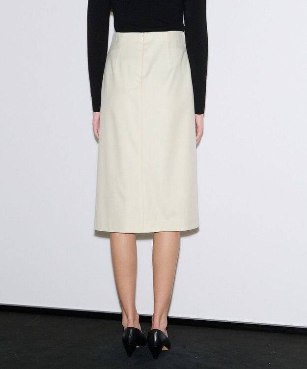 JOSEPH エアリーフランネル　スカート Ivory