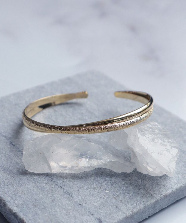 Tiaclasse メタルコンビバングル ゴールド