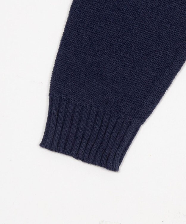 WEGO サテンワッペンニットプルオーバー ネイビー