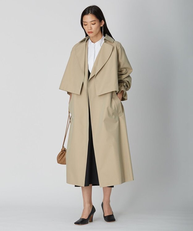 ICB L T/Cシャンブレーツイル 3WAYコート シャンブレーベージュ系