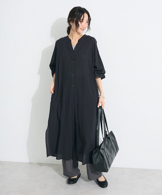 CRAFT STANDARD BOUTIQUE ジョーゼットワンピース Black