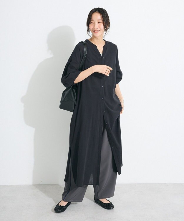 CRAFT STANDARD BOUTIQUE ジョーゼットワンピース Black