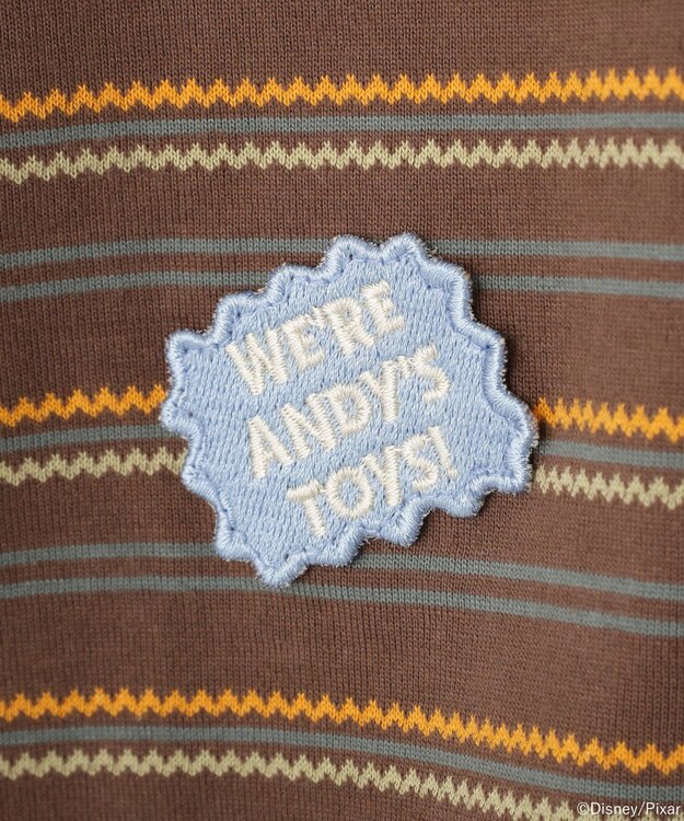 earth music&ecology 【予約】レトロボーダーTシャツ/TOY STORY ブラウン