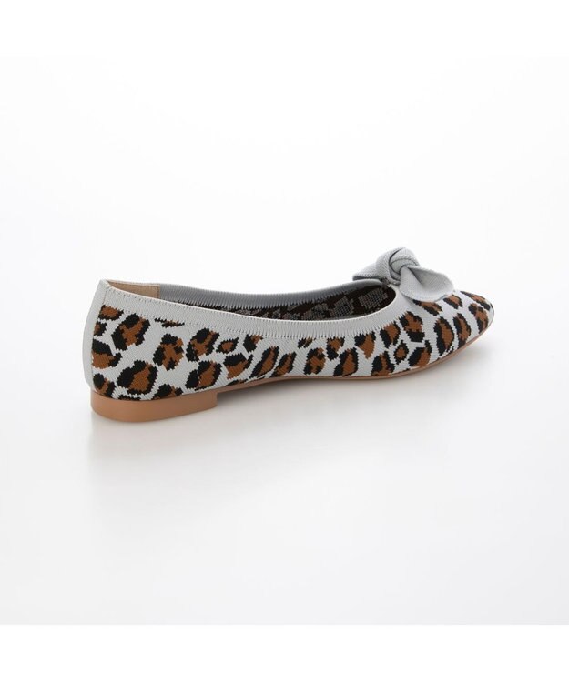 ing <ing>【サステナブル】２WAYポインテッドトゥニットパンプス ライトグレービー