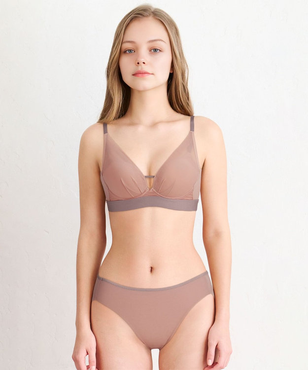 WACOAL ノンワイヤーブラ 【重力ケアブラ】 バストを重力から守る まる胸をキープ サイドのラインすっきり Gカップまで対応 大きいサイズ レディース BXB114 /ワコール ラズベリー