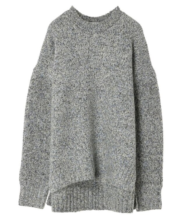 Green Parks ふわふわＭｉｘニットプルオーバー Black