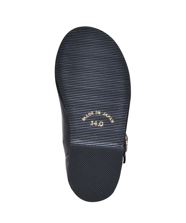 MIKI HOUSE HOT BISCUITS 【ミキハウス】 合成皮革ワンストラップシューズ 黒