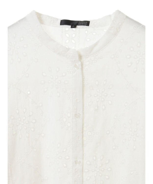 Green Parks ・ＳＵＧＡＲ　ＳＰＯＯＮ　刺繍レースシャツチュニック Off White