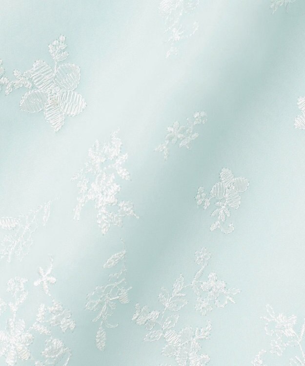 ANY KIDS 総刺繍 花柄ワンピース ミント