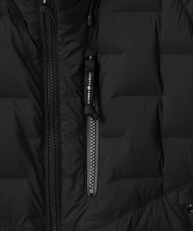 JOSEPH ABBOUD MOUNTAIN 【ストレッチ/軽量/パッカブル/ライナードッキング対応】2WAYストレッチダウンパーカー ブラック系