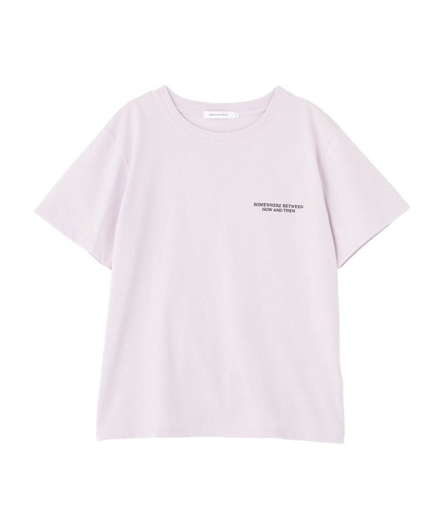 AMERICAN HOLIC フォト&レタリングプリントTシャツ Lavender