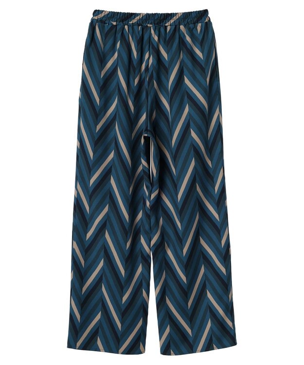 Green Parks イージー柄パンツⅢ Blue