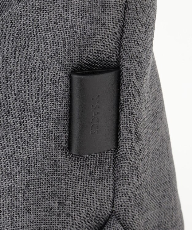 Y'SACCS リネンライク　イニシャルトート　Sサイズ ブラック