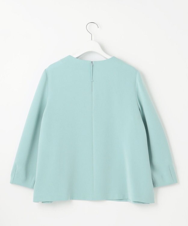 自由区 L 【セットアップ対応・洗える】トリアセダブルクロス ブラウス メンソール系