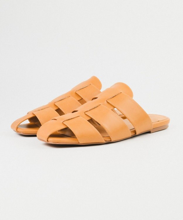 BONTRE 【PRECIEUX JOUET/プレシュウジュエ】フラットソールグルカミュール/027PJ キャメル