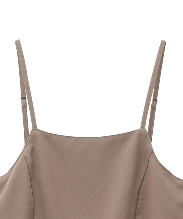 Green Parks ・ＥＬＥＮＣＡＲＥ　ＤＵＥ　ペプラムサロペット Dark Beige