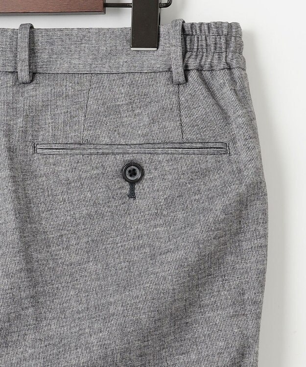 JOSEPH ABBOUD 【ウエストも伸びる！/ストレッチ/弱撥水】フランネルジャージ コンフォートパンツ ライトグレー系