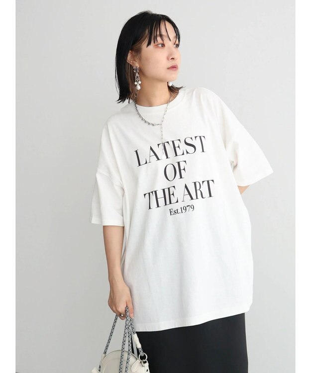 Green Parks ロゴ半袖チュニック Off White