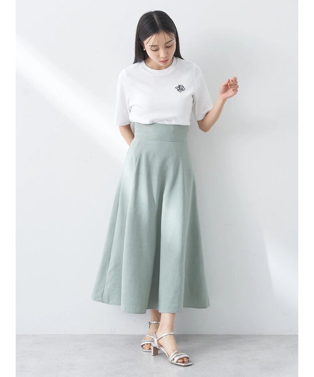 earth music&ecology バックレースアップスカート Mint Green