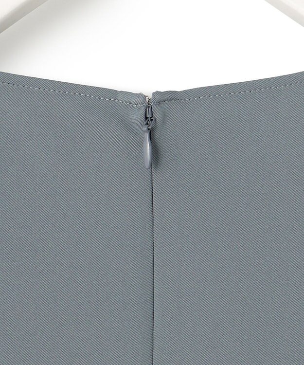 ICB 【新色追加・防シワ・速乾・洗える】Fied スリットスリーブブラウス ブルーグレー系