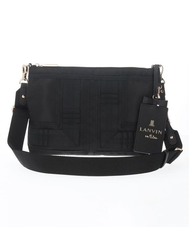 LANVIN en Bleu ミエル パスケース付サコッシュ(ラメ無し) ブラック