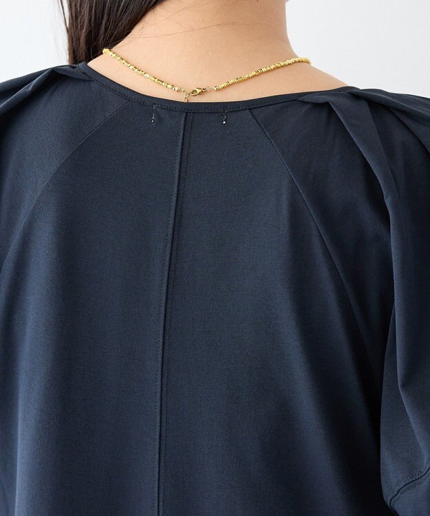 CRAFT STANDARD BOUTIQUE ポーチ付きバルーンスリーブワンピース Black
