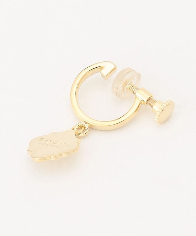 TOCCA LOGO CLOVER HOOP EARRINGS イヤリング ゴールド系