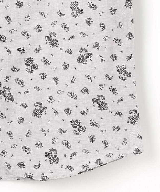 JOSEPH ABBOUD 【柔らか】シャンブレーツイルピーチ シャツ ライトグレー系6