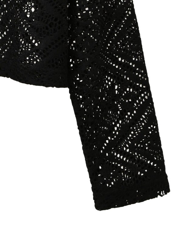 CRAFT STANDARD BOUTIQUE クロシェレースカーディガン Black