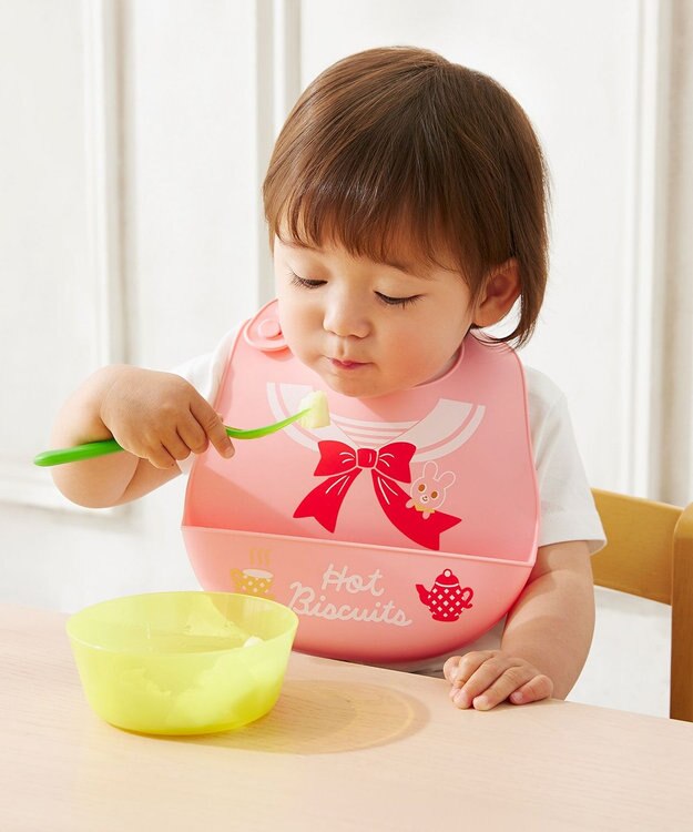 MIKI HOUSE HOT BISCUITS シリコン製 ランチスタイ