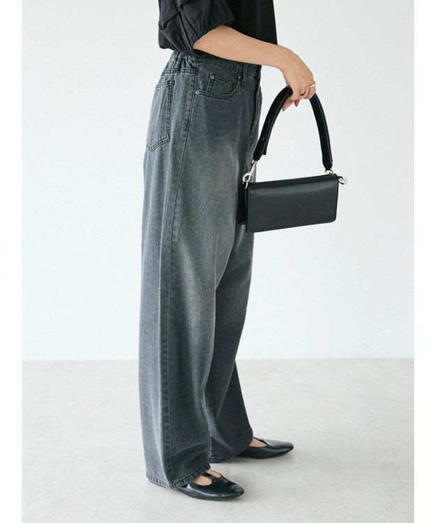 CRAFT STANDARD BOUTIQUE デニムカーブパンツ Black