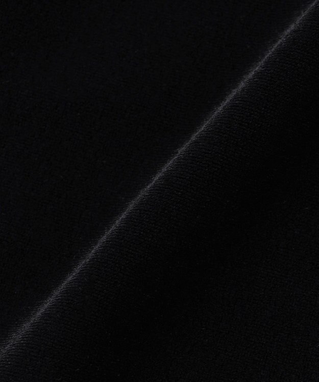 23区 L 【洗える】ベロアスムース ドロスト パンツ ブラック系