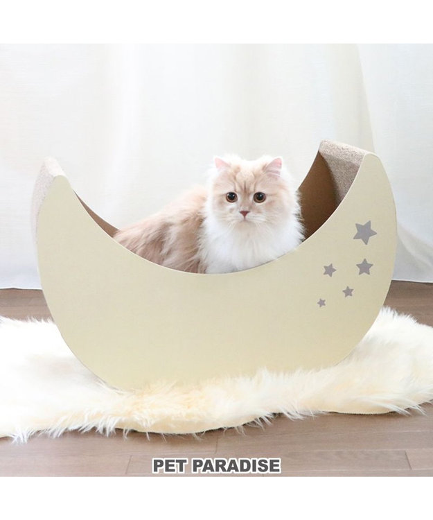 PET PARADISE 猫 爪とぎ ダンボール 単品《月 / 雲》 月