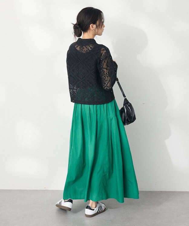 CRAFT STANDARD BOUTIQUE クロシェレースカーディガン Black