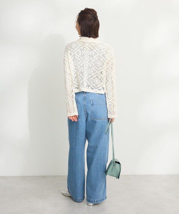 CRAFT STANDARD BOUTIQUE クロシェレースカーディガン Ivory