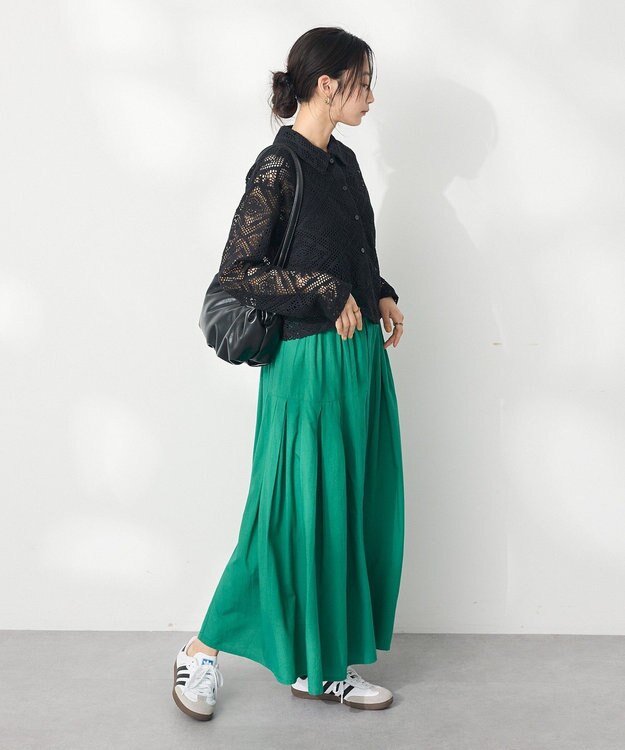 CRAFT STANDARD BOUTIQUE クロシェレースカーディガン Black