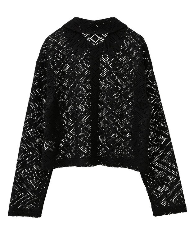 CRAFT STANDARD BOUTIQUE クロシェレースカーディガン Black