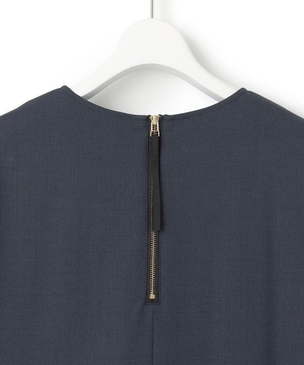 23区 S 【洗える】TWマットクロス ワンピース ネイビー系