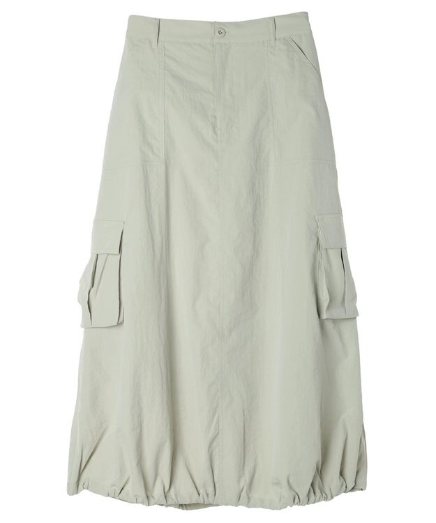 earth music&ecology バルーンカーゴスカート Light Green