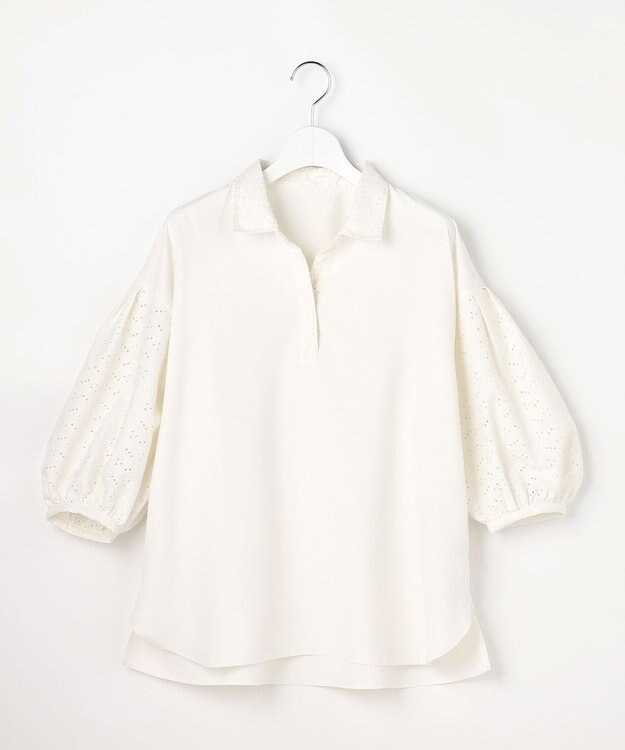ANY SIS レースパフスリーブ シャツ オフ