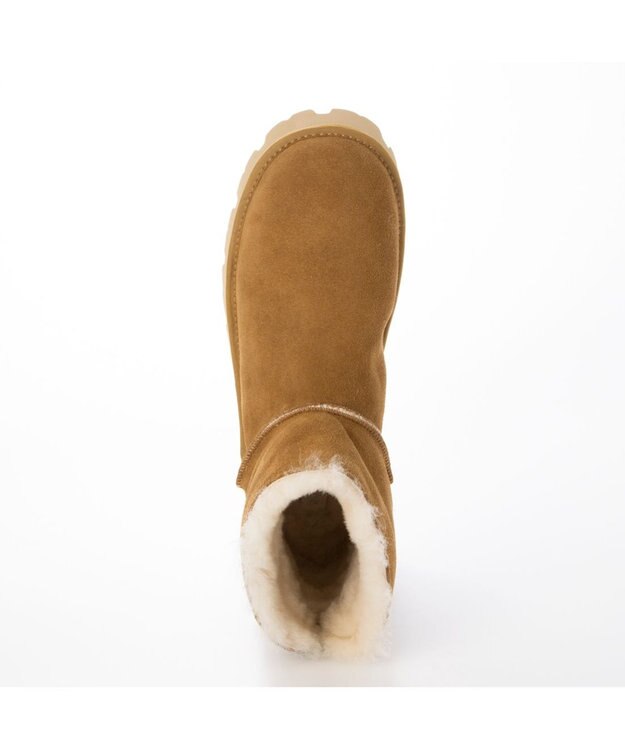 MODE ET JACOMO <carino>本革ムートンショートブーツ キャメル