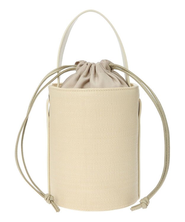 earth music&ecology バケットハンドバッグ Ecru