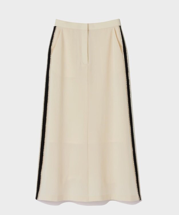 GRACE CONTINENTAL ラインビジューロングスカート キナリ