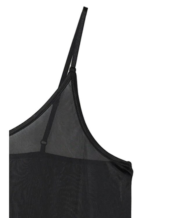 Green Parks 静電気防止インナーキャミワンピース Black