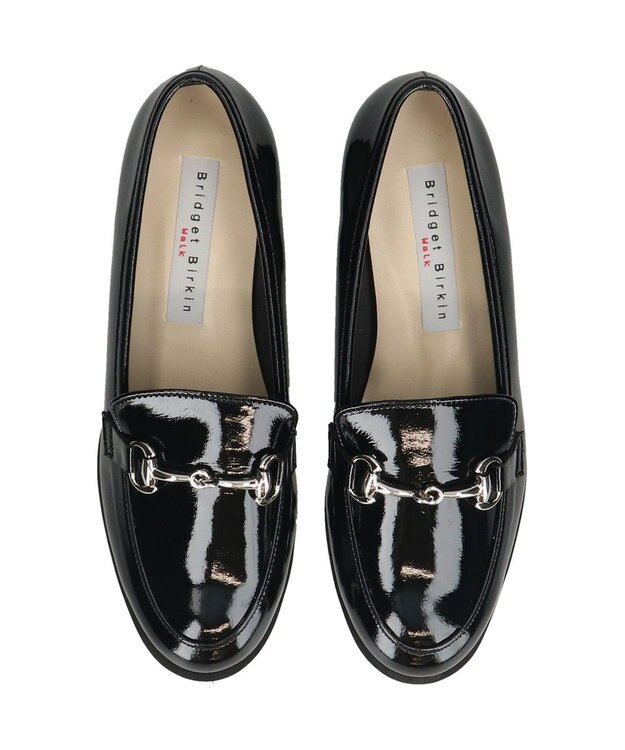 Bridget Birkin ＜3E＞【Bridget Birkin Walk】ビット付きコンフォートローファー ブラックエナメル